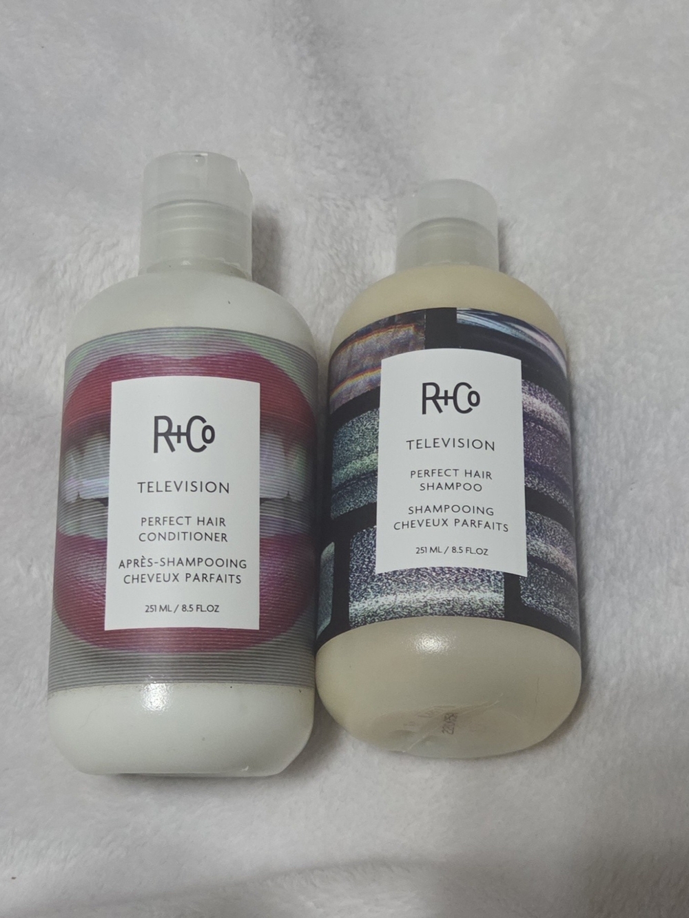 R+Co Television Perfect Hair Shampoo & Conditioner Set — White and Cream